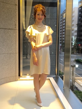 「アイテム（ドレス）」を使った、ismさん（レディース・170cm）の秋コーディネート