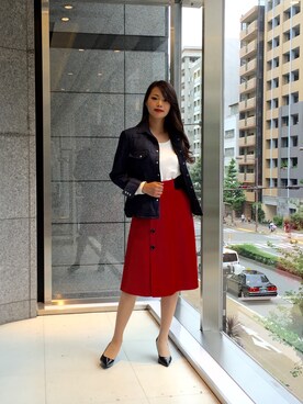 「BDONNA（ビドンナ）のアイテム」を使った、ismさん（レディース・168cm）の秋コーディネート