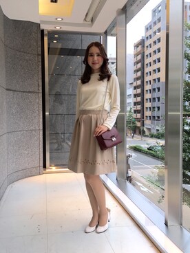 「フレアースカート」｜ismさん（レディース・170cm）の秋コーディネート