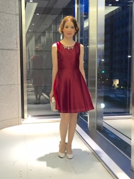 「アイテム（ドレス）」を使った、ismさん（レディース・170cm）の秋コーディネート