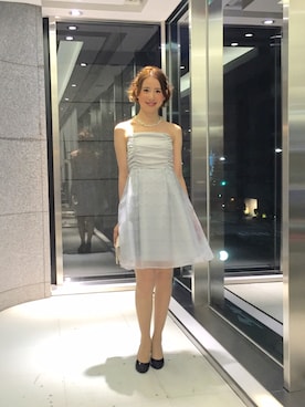 「アイテム（ドレス、グレー系）」を使った、ismさん（レディース・170cm）の秋コーディネート