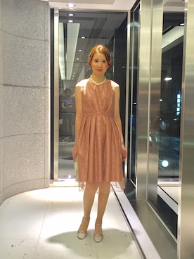 「アイテム（ドレス）」を使った、ismさん（レディース・170cm）の秋コーディネート