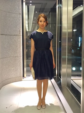 「アイテム（ドレス）」を使った、ismさん（レディース・170cm）の冬コーディネート