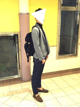 「SLICK（スリック）のアイテム（テーラードジャケット）」を使った、kさん（メンズ・180cm）の秋コーディネート