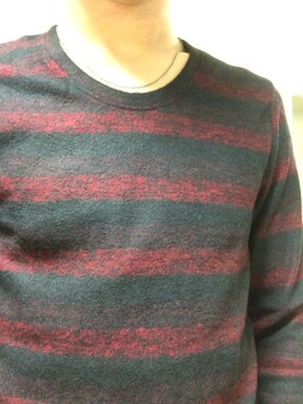 「SHELLAC（シェラック）のアイテム（トップス）」を使った、蜂須賀良治さん（メンズ・178cm）の冬コーディネート