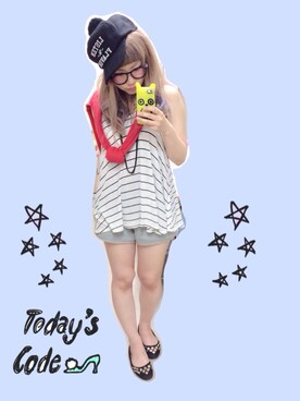 ＊.momo.＊さん（レディース・153cm）の夏コーディネート