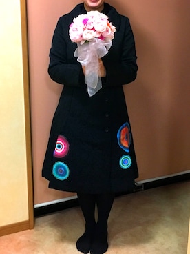 「Desigual（デシグアル）のアイテム（その他アウター）」を使った、はなんさん（レディース・164cm）の冬コーディネート
