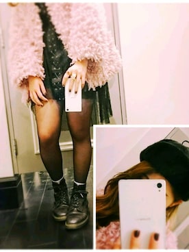 「ohotoro」｜「アイテム（帽子）」を使った、chena🌹🌿さん（レディース・158cm）の冬コーディネート