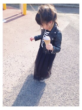 70さん（キッズ・110cm）の冬コーディネート