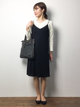 「SPRING MOON（スプリングムーン）のアイテム」を使った、まるさん（レディース・161cm）の冬コーディネート