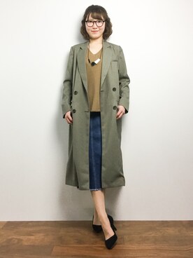 「DRWCYS（ドロシーズ）のアイテム（テーラードジャケット）」を使った、まるさん（レディース・161cm）の冬コーディネート