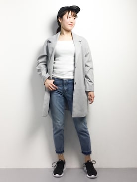 まるさん（レディース・161cm）の冬コーディネート