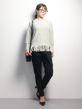 まるさん（レディース・161cm）の冬コーディネート