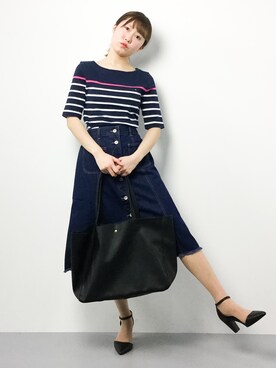 「CHAPTER WORLD select （チャプターワールドセレクト）のアイテム（バッグ）」を使った、まるさん（レディース・161cm）の春コーディネート