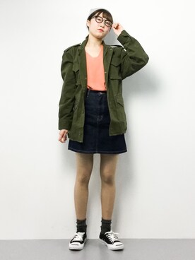 「STUDIOUS SELECT（ステュディオスセレクト）のアイテム（トップス）」を使った、まるさん（レディース・161cm）の春コーディネート
