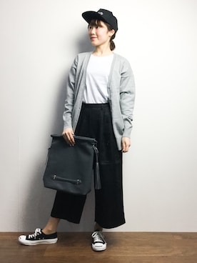 「MidiUmi（ミディウミ）のアイテム」を使った、まるさん（レディース・161cm）の春コーディネート