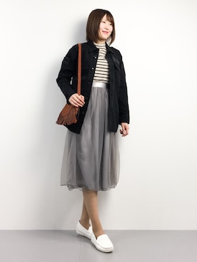 まるさん（レディース・161cm）の春コーディネート