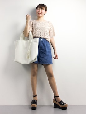 まるさん（レディース・161cm）の春コーディネート