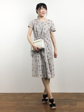 「TOPKAPI（トプカピ）のアイテム（ショルダーバッグ）」を使った、まるさん（レディース・161cm）の春コーディネート