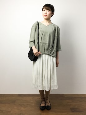 まるさん（レディース・161cm）の春コーディネート