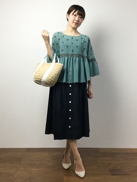 まるさん（レディース・161cm）の春コーディネート