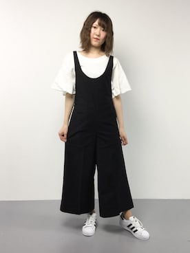 「Factor=（ファクターイコール）のアイテム（つなぎ/オールインワン）」を使った、まるさん（レディース・161cm）の春コーディネート
