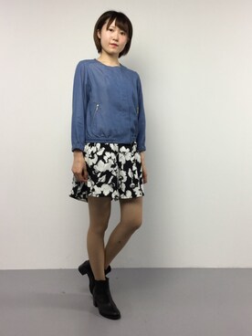 「Te chichi（テチチ）のアイテム（ジャケット/アウター）」を使った、まるさん（レディース・161cm）の春コーディネート