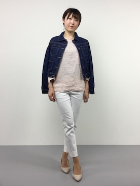 「Burner（バーナー）のアイテム（ジャケット/アウター）」を使った、まるさん（レディース・161cm）の春コーディネート