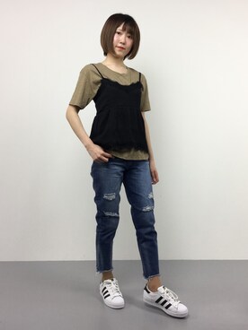 まるさん（レディース・161cm）の春コーディネート