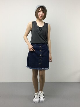 まるさん（レディース・161cm）の春コーディネート