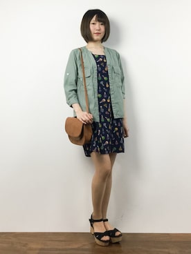 「abcdevol（エービーシーディーイーボル）のアイテム」を使った、まるさん（レディース・161cm）の夏コーディネート