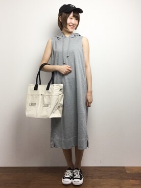 「LB/S （エルビーエス）のアイテム」を使った、まるさん（レディース・161cm）の夏コーディネート