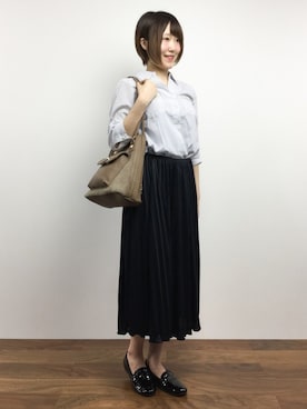 「おとなコーデ」｜「アイテム（バレエシューズ）」を使った、まるさん（レディース・161cm）の夏コーディネート