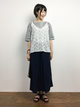 まるさん（レディース・161cm）の夏コーディネート