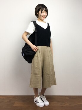 「Raisonne（レゾネ）のアイテム」を使った、まるさん（レディース・161cm）の夏コーディネート