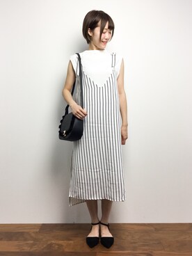 「PATTERN・fiona （パターンフィオナ）のアイテム（バッグ）」を使った、まるさん（レディース・161cm）の夏コーディネート