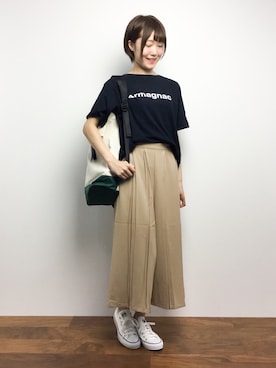 「5441 by sunduck（ゴーヨンヨンイチバイサンダック）のアイテム」を使った、まるさん（レディース・161cm）の夏コーディネート