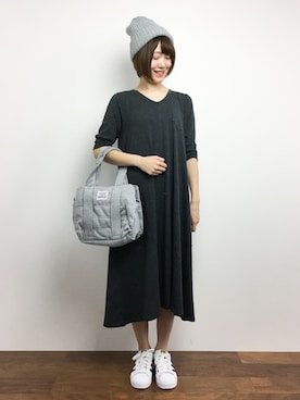 「CURRENT（カレント）のアイテム」を使った、まるさん（レディース・161cm）の秋コーディネート