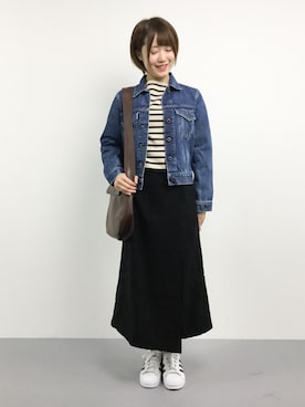 「rps（アールピーエス）のアイテム（ショルダーバッグ）」を使った、まるさん（レディース・161cm）の秋コーディネート