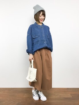 「mercibeaucoup,（メルシーボークー）のアイテム（ワンピース/ドレス）」を使った、まるさん（レディース・161cm）の秋コーディネート