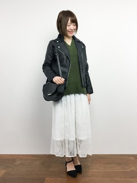 「UP START（アップスタート）のアイテム（ジャケット/アウター）」を使った、まるさん（レディース・161cm）の秋コーディネート