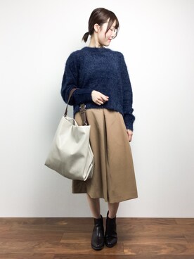「Te chichi TERRASSE（テチチテラス）のアイテム（パンツ）」を使った、まるさん（レディース・161cm）の秋コーディネート