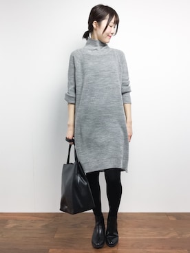 まるさん（レディース・161cm）の冬コーディネート