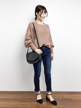 まるさん（レディース・161cm）の冬コーディネート