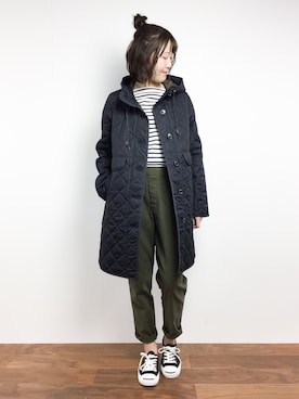 「MACKINTOSH PHILOSOPHY（ﾏｯｷﾝﾄｯｼｭ ﾌｨﾛｿﾌｨｰ）のアイテム（ジャケット/アウター）」を使った、まるさん（レディース・161cm）の冬コーディネート