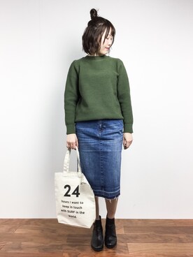 まるさん（レディース・161cm）の冬コーディネート