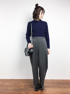 まるさん（レディース・161cm）の冬コーディネート