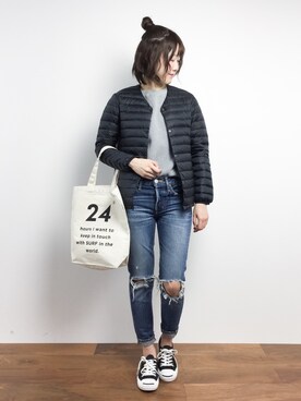 「SHIPS Days（シップスデイズ）のアイテム（ジャケット/アウター）」を使った、まるさん（レディース・161cm）の冬コーディネート