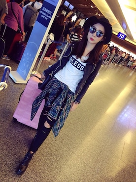 「airport style」｜Wang-Wangさん（レディース・165cm）の秋コーディネート