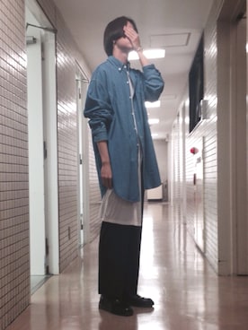 「JUNRED（ジュンレッド）のアイテム（ブーツ）」を使った、soさん（メンズ・175cm）の春コーディネート